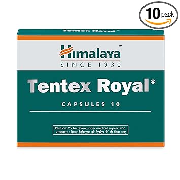 Himalaya Tentex Royal, 10 Capsules |Helps Improve Performance |Increases Energy |Ensures Satisfaction