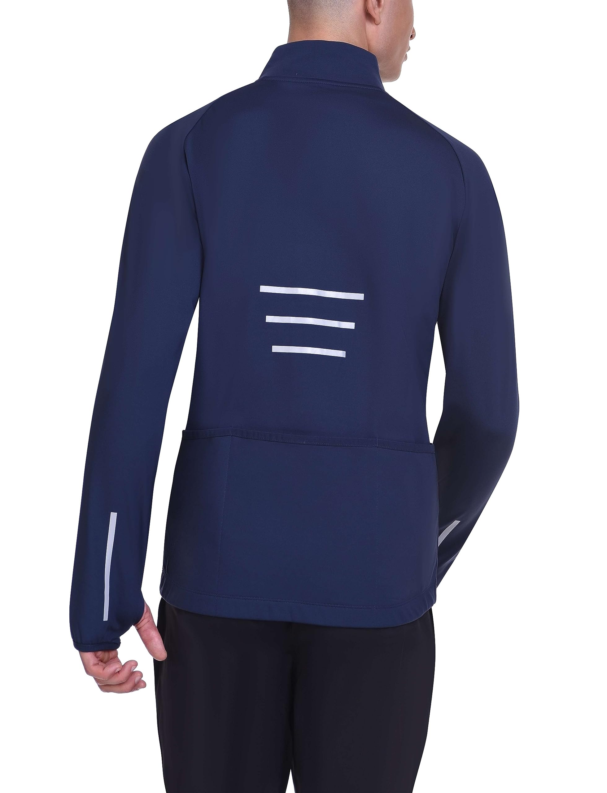 TCA Chaqueta Térmica de Ciclismo y Running para Hombres, Reflectante, Transpirable y Cortaviento, con Bolsillos con Cierre