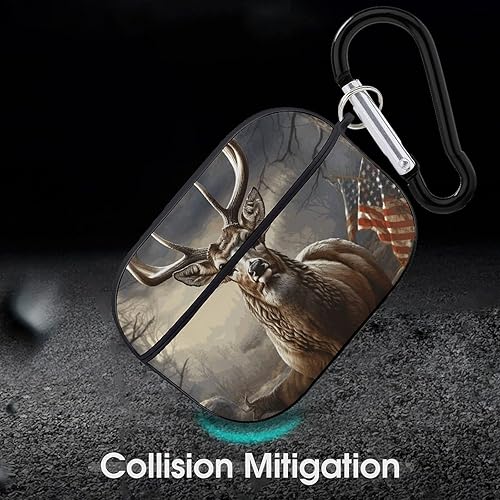 Miniatura 6 de AirPods Pro & Pro 2 Case Cover Deer Hunting Season Protective Case with Keychain Front LED Visible for Women Men