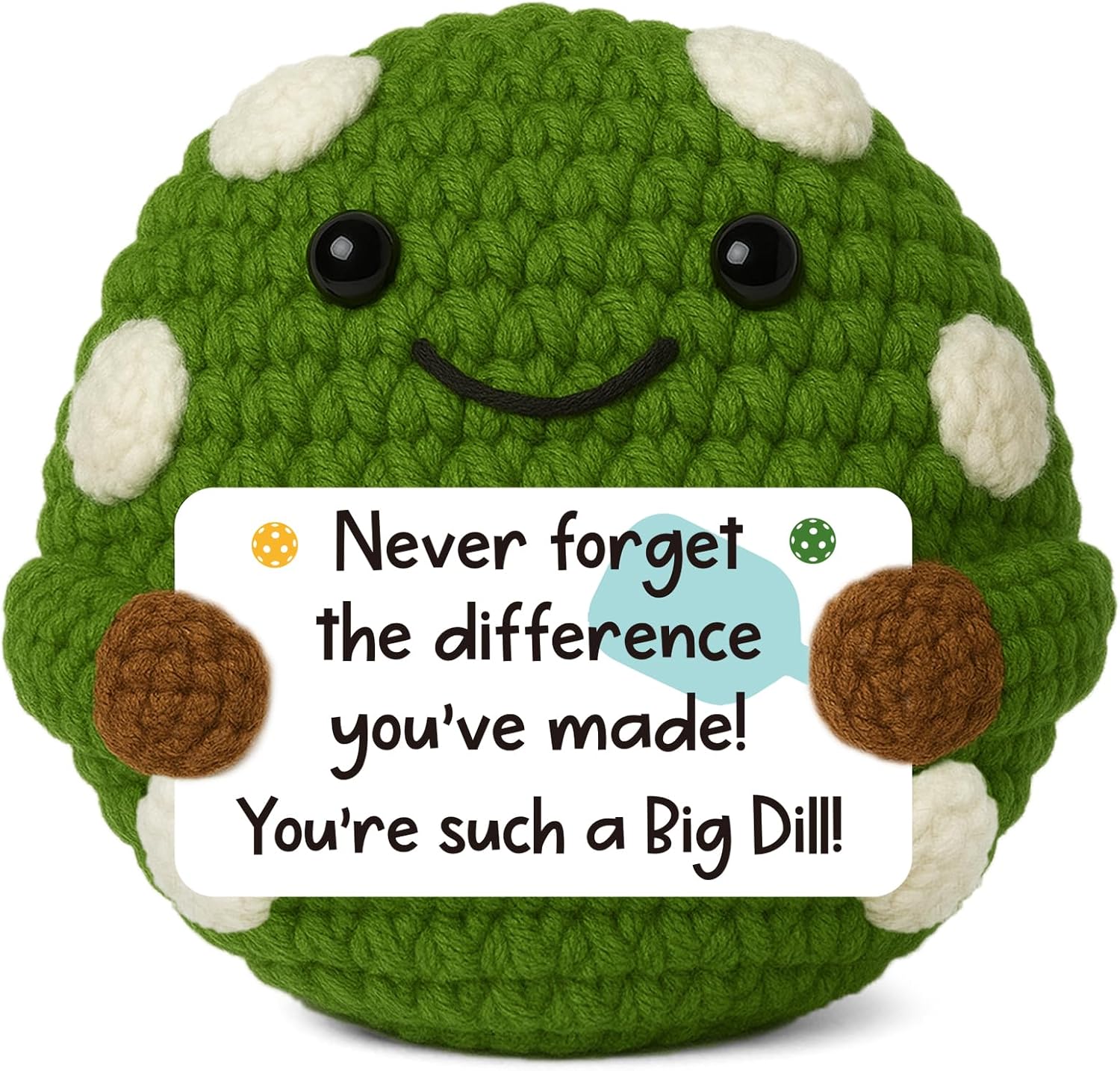 Funny Pickleball Gifts for Men Women, Handmade Crochet Decor, Sentimental Birthday Presents for Players Coach, Best Pickleball Accessories, Gag Gift for Friends