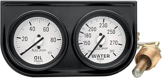 Auto Meter 2326 Auto Gage Black 2" Mechanical Two-Gauge Console, 2.3125 in.
