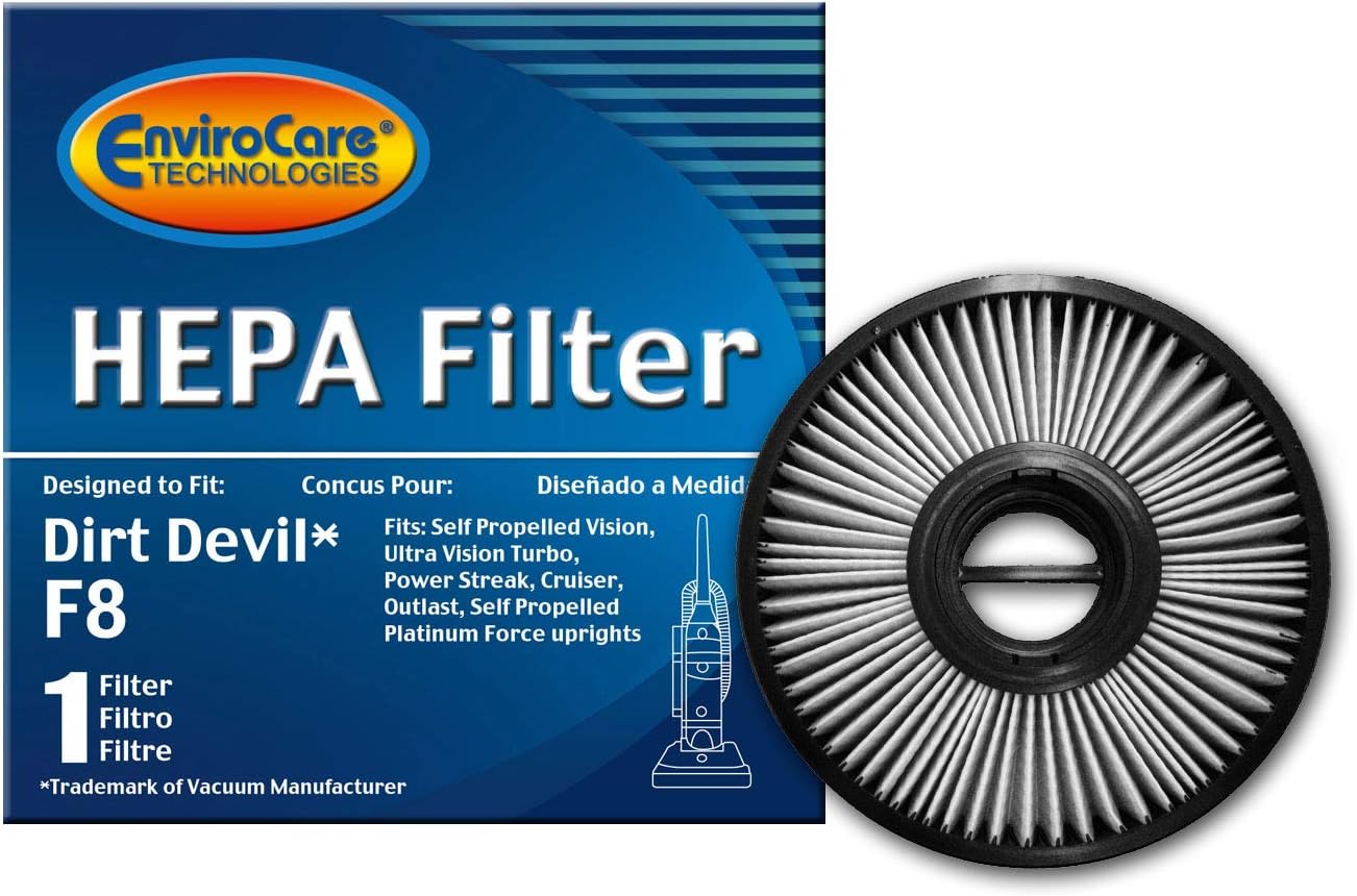 EnviroCare Replacement Premium Vacuum Cleaner HEPA Filter made to fit Dirt Devil F8 Upright Vacuums