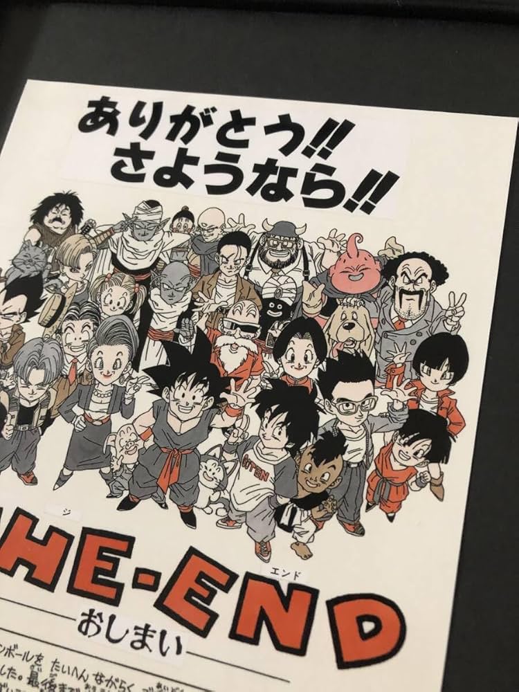 Amazon.co.jp: kj 額装品 鳥山明 最終話 イラスト A4サイズ額入り