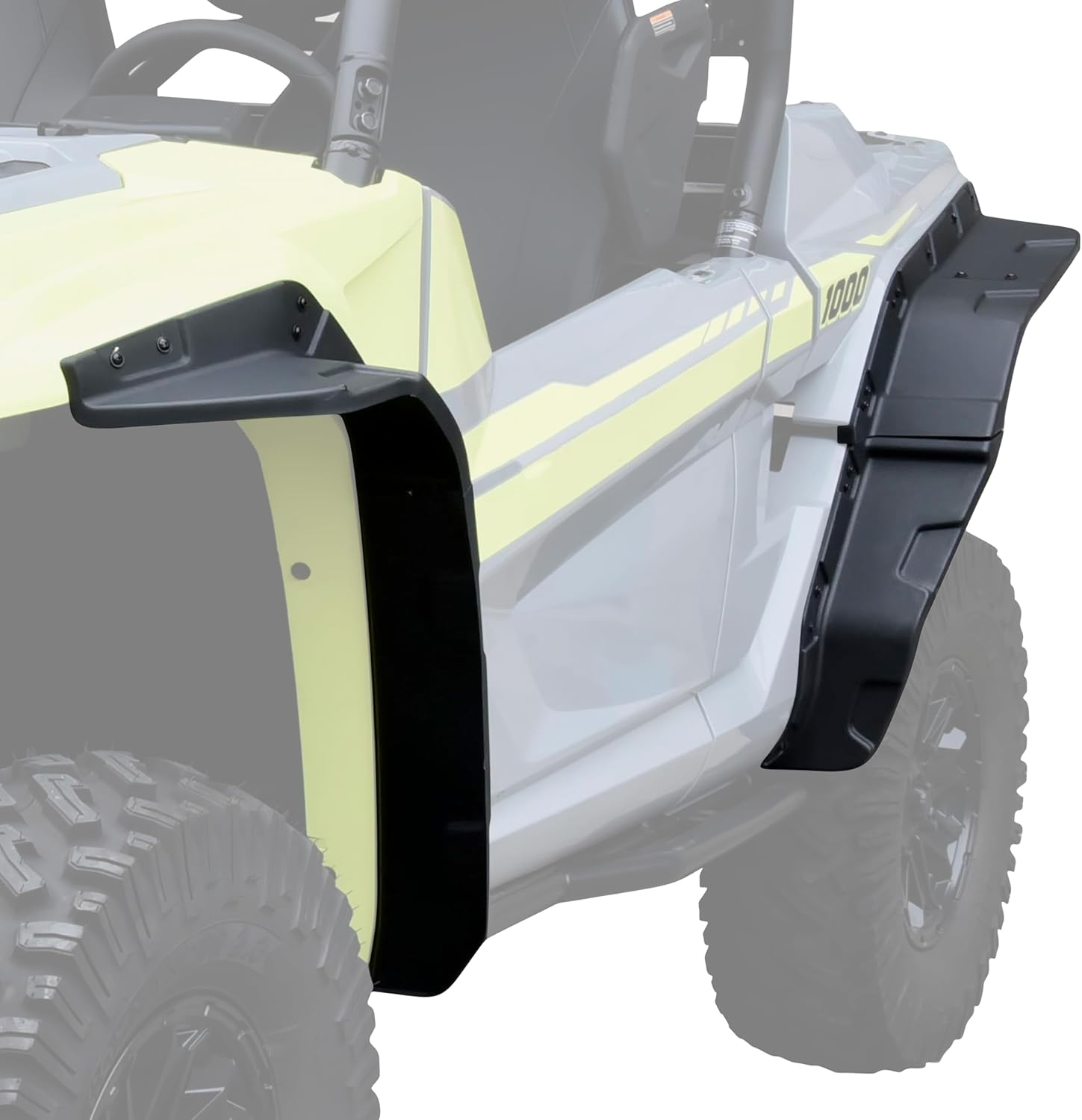 SAUTVS XXL Wider Fender Flares for Yamaha RMAX2 1000, Front Rear Extended Mud Flaps Mud Guards