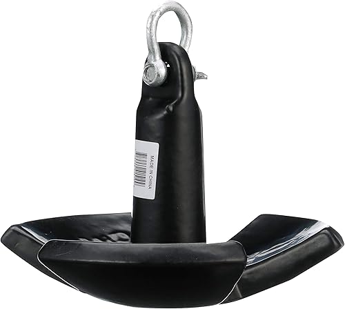 Miniatura 7 de Seachoice River Anchor, hierro fundido recubierto de vinilo negro, 30 libras.