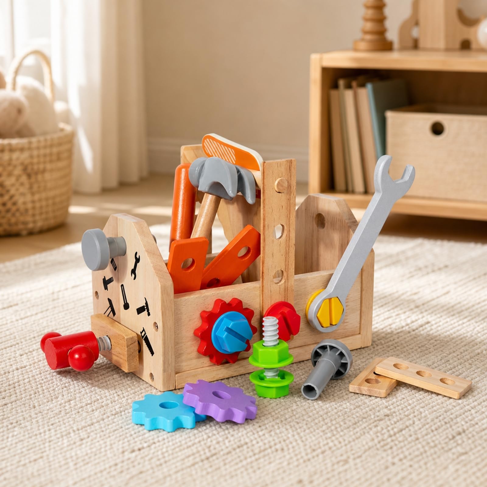 Boîte à Jeu Établi Jeu Montage Démontage en Bois Non Toxique Bricolage s, Maternelle