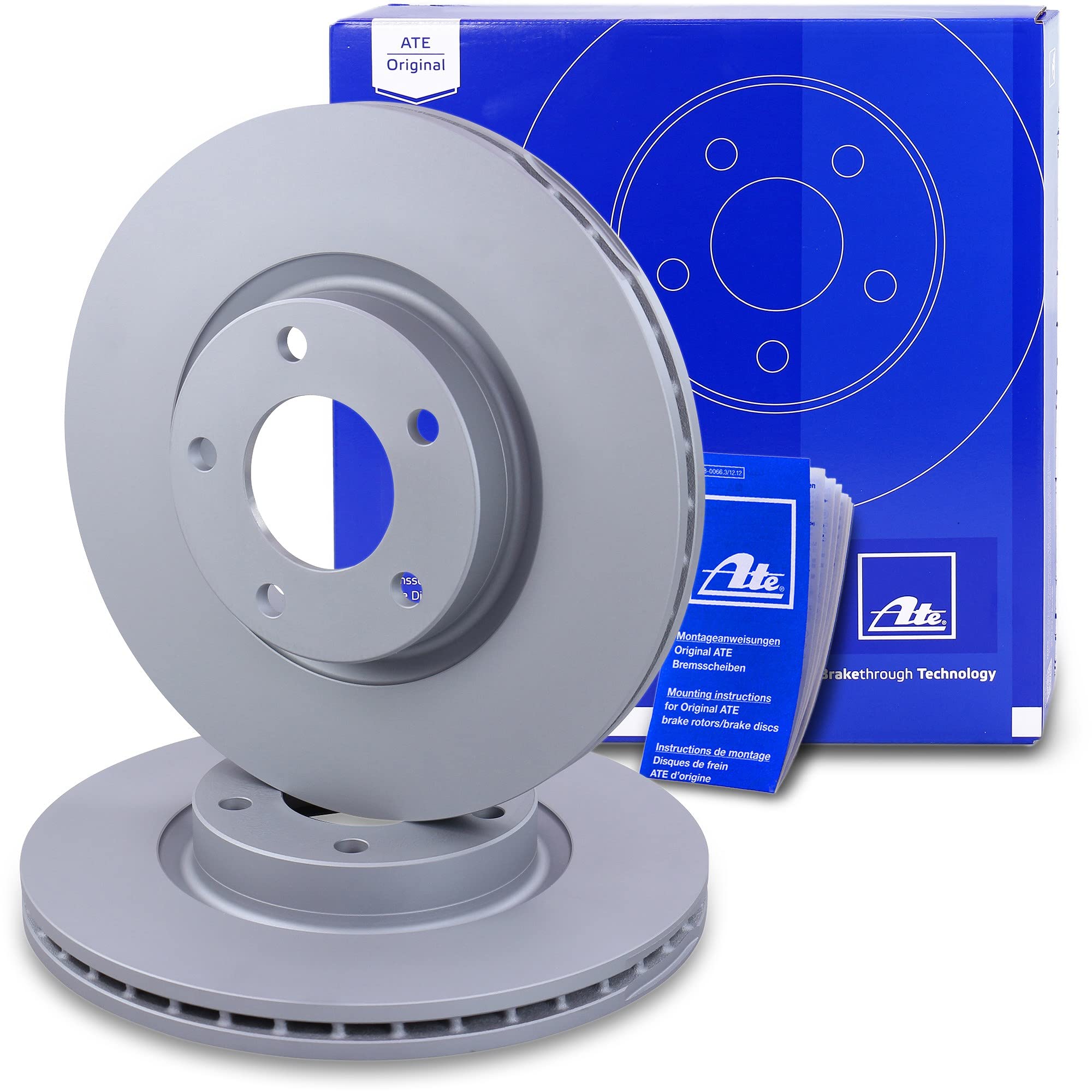 ATE Bremsensatz Vorne - 2 Bremsscheiben + Beläge Für Mazda 3 BK 5 CR19 CW