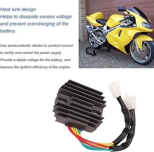 Miniatura 3 de Regulador rectificador de voltaje de motocicleta 7 cables de 12 V de repuesto para Suzuki TL1000R TL1000 TL1000S 1997-2003