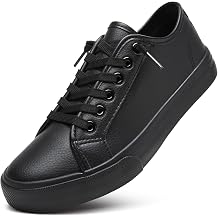 XRH Womens Slip on Shoes PU Leather Tennis Shoes Women Causal Sneakers Non Slip Work Shoe