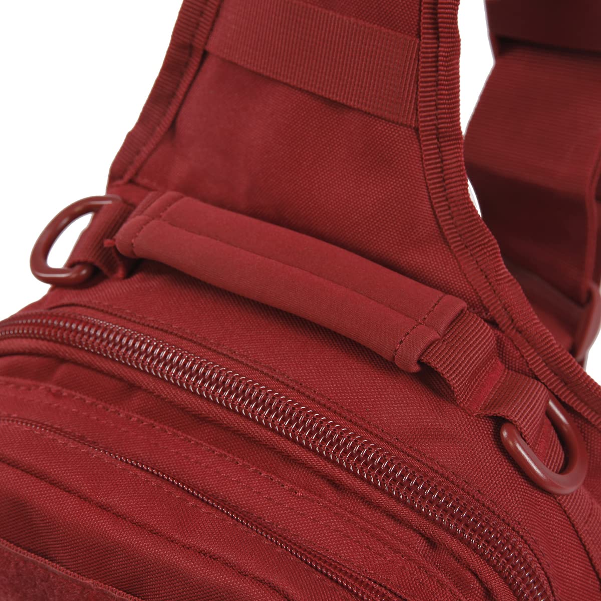 Highland Tactical Tactical Sling Backpack, Dark Maroon, One_Size