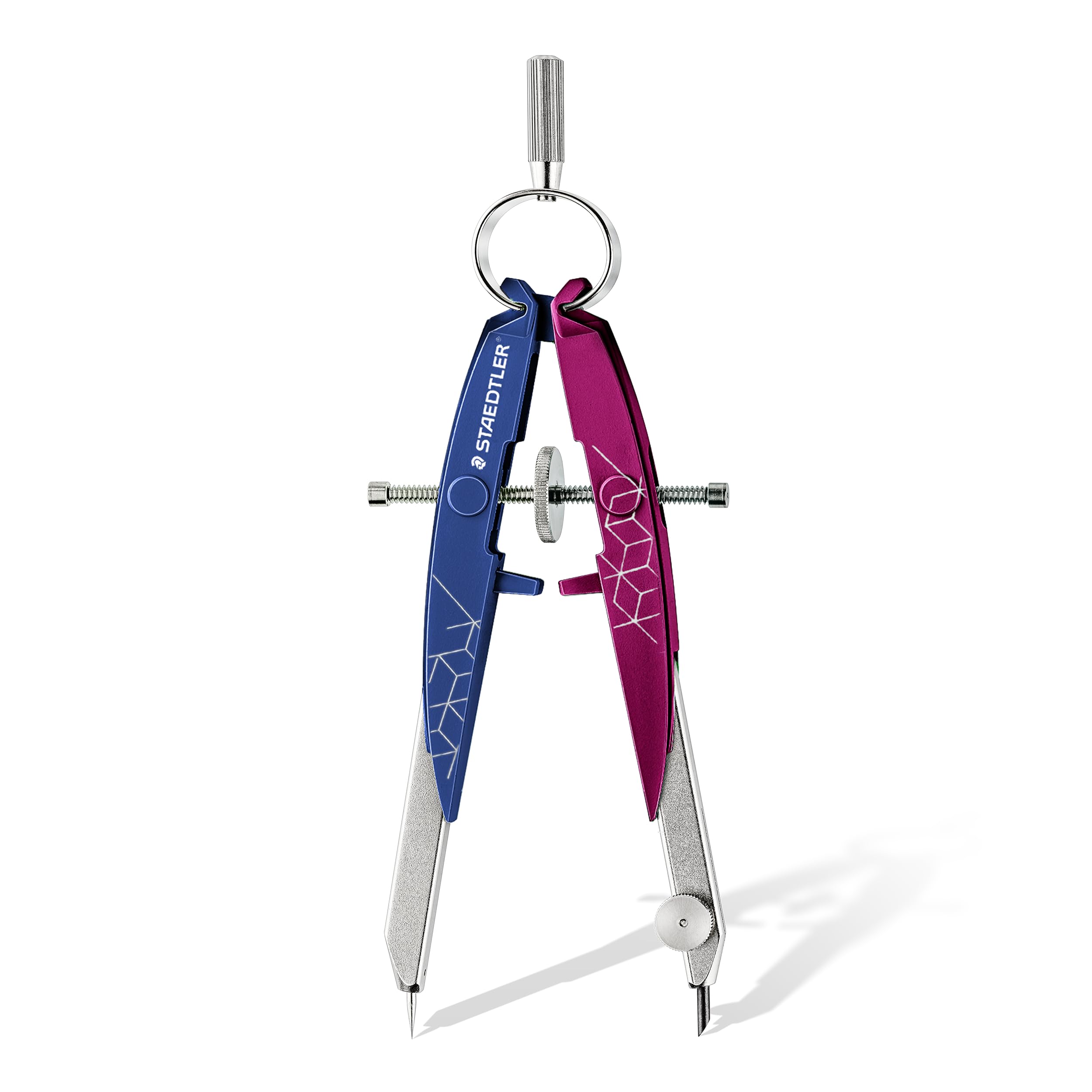 Image secondaire de STAEDTLER Mars Comfort 556 00-MA2 Compas de géométrie de précision, tête ronde et vis centrale, compas Mars Comfort 556 Mars Édi