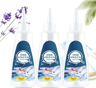 Active Enzyme Clothing Stain Removal Agent, Active Enzyme Laundry Stain Remover - White Shirt Guardian Garment Stubborn Stain Cleaner Oil Remover Collar Stain Removal Spray (3 PCS, White)