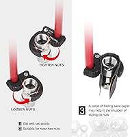 Vista 6 de HAUTMEC Llave de Lavabo Profesional de 11 Pulgadas Llave de Grifo de Fregadero para Espacios Reducidos con Capacidad Ajustable de 3/8'' a 1-1/4