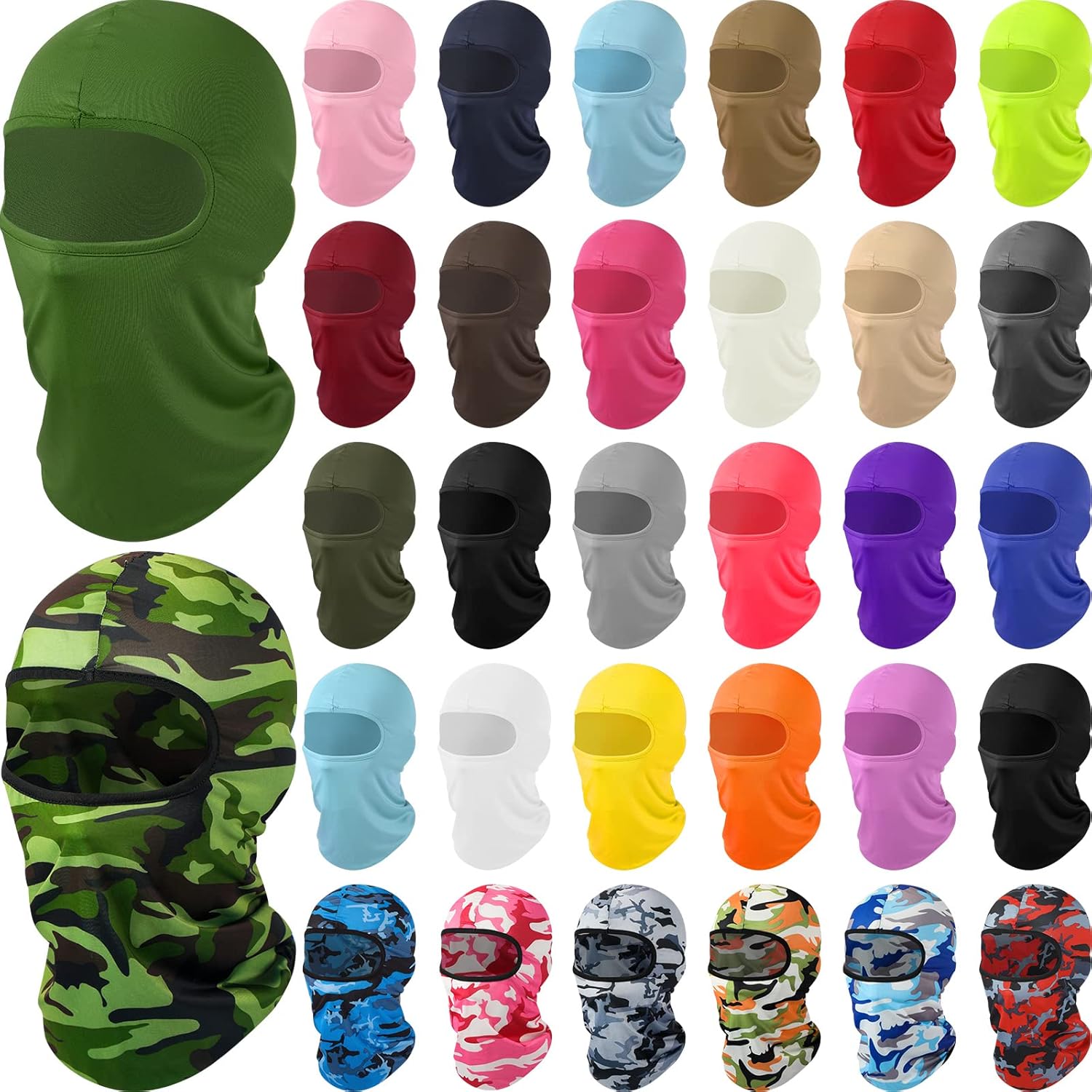 32 Pieces Sun Protection Balaclava Windproof Balaclava UV Protection