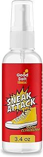 Good Salt Life Sneak Attack, Scent Neutralizing Spray for Sneakers, Gym Bags & Sports Gear, Natural & Fragrance-Free, Made in the USA, 3.4 Ounce Bottle