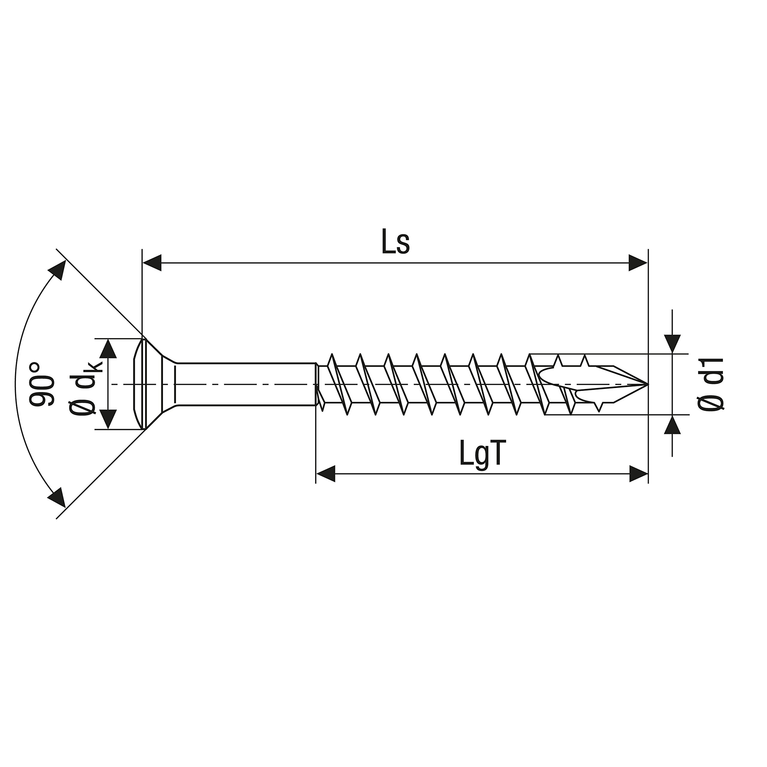 SPAX Śruba fasadowa ze stali nierdzewnej A2, 4,0 x 45 mm, 100 sztuk, T-STAR plus, bardzo mała głowica stożkowa soczewki, gwint częściowy, końcówka CUT, 0467000400453