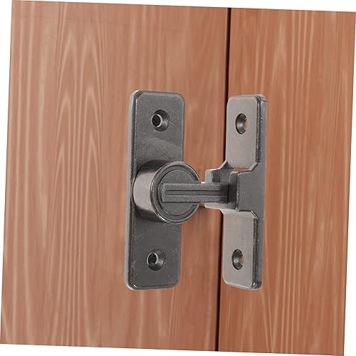 Miniatura 3 de YARNOW Cerradura de puerta de 90 puertas Cerraduras de puerta de gabinete Cerradura de puerta de valla Cerraduras interiores para puertas Cerraduras