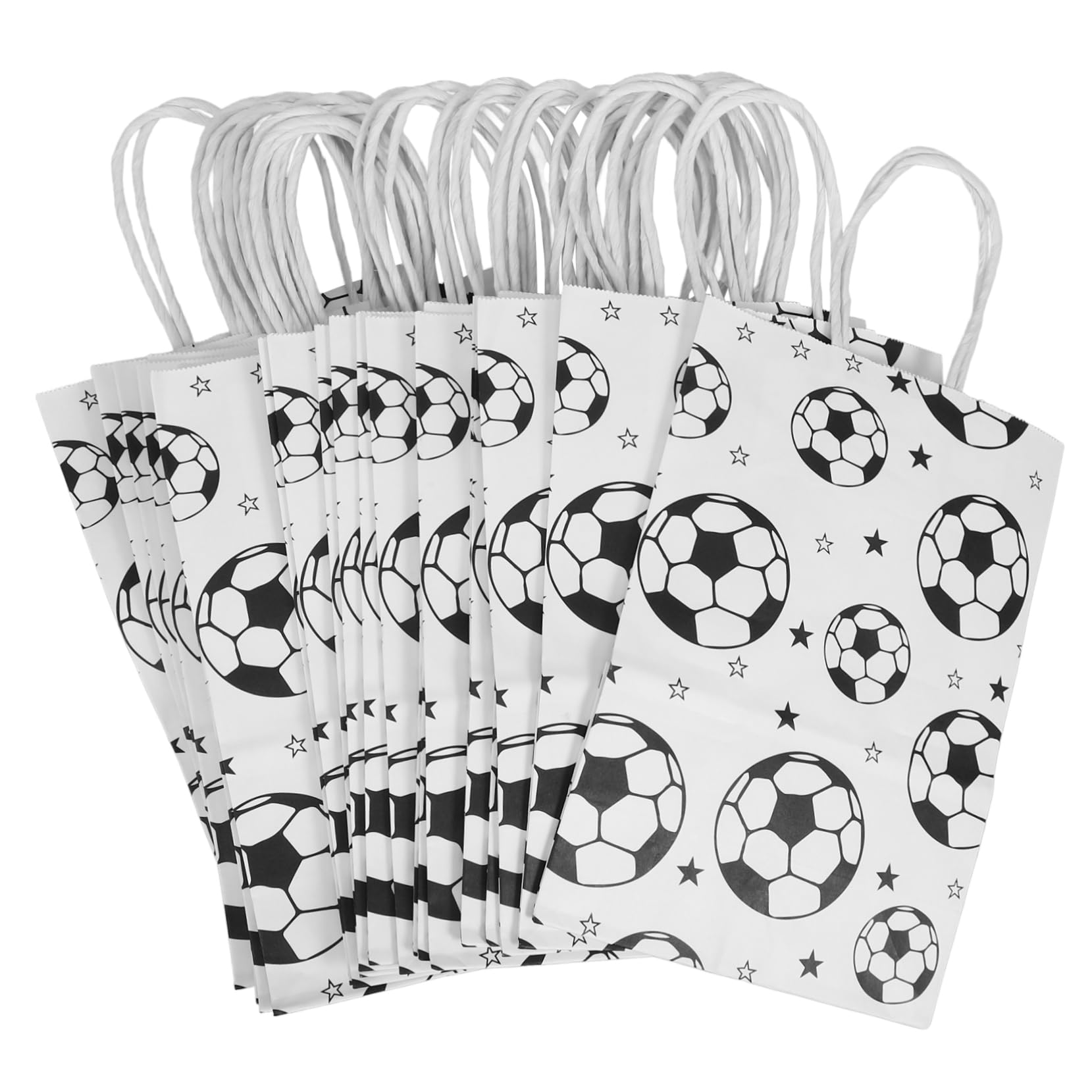 EXCEART 96pezzi Sacchetti Con Manici Per Borse Kraft Per Compleanni e Sportivi Pratici Confezioni e Dolci