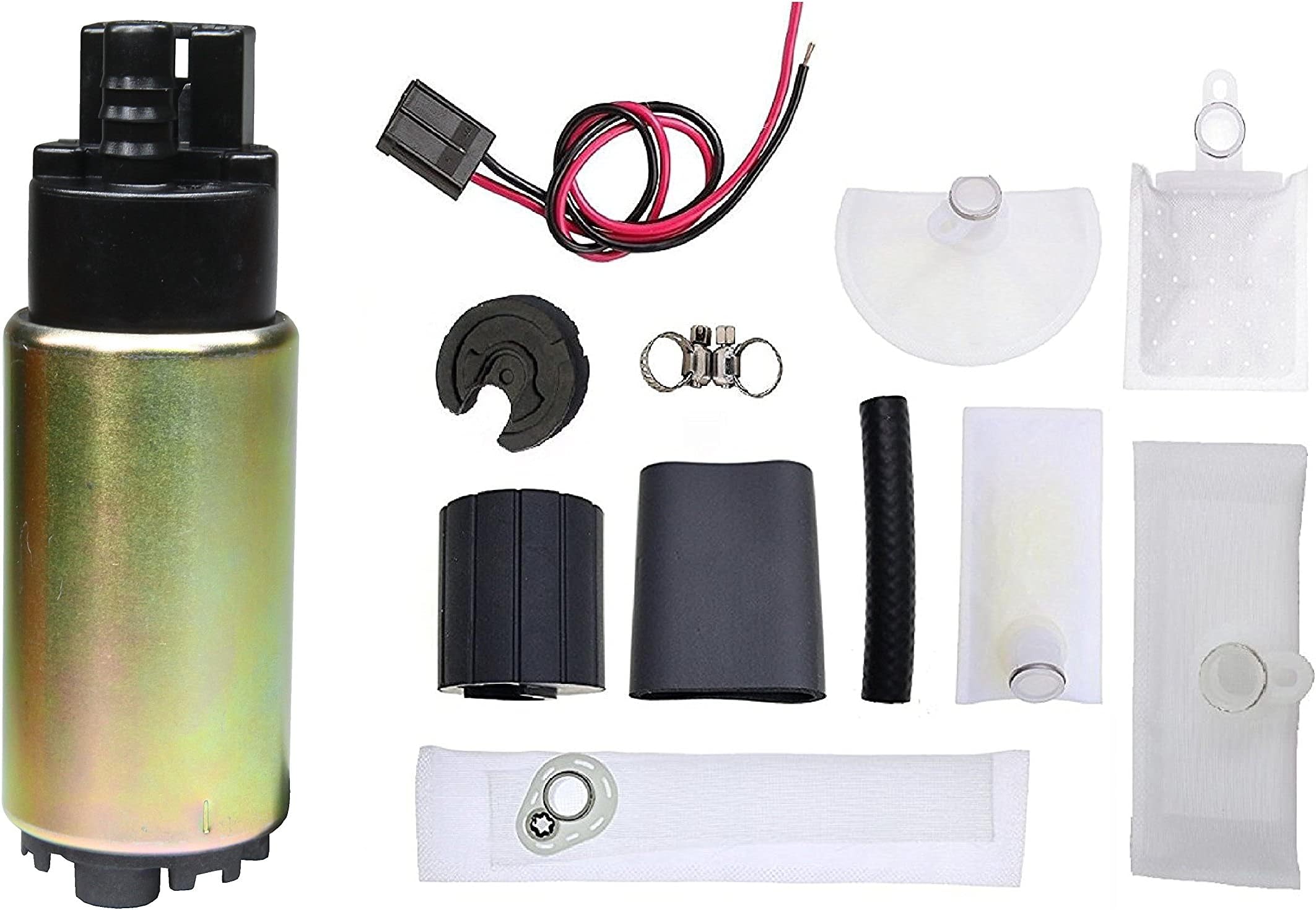 TOPSCOPE FP388335 - Universal Electric Fuel Pump Installation Kit with strainer E2068