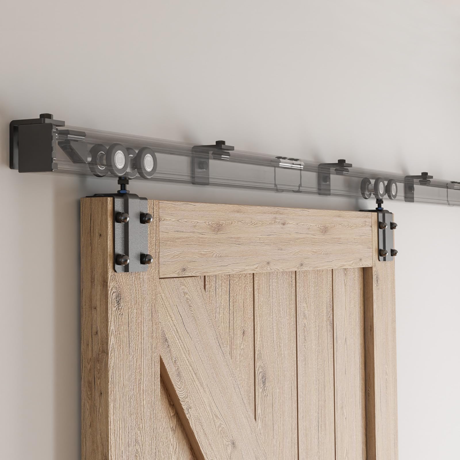 TSMST 183CM/6FT Hardware Porta Scorrevole Kit Scatola stile nascosto Scorrevole Rail per sistema hardware singolo porta