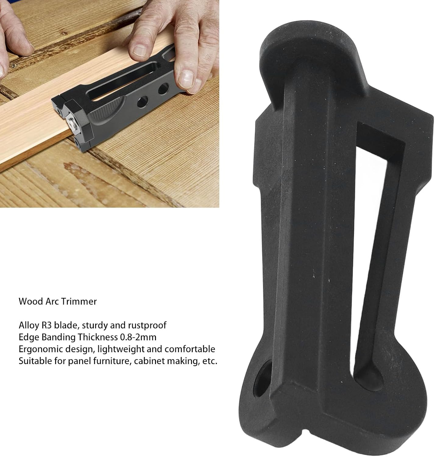 Mini Wood Edger, R3 Carbide Blade, Ergonomic Design, Sturdy Construction for Wood Professionals and Hobbyists