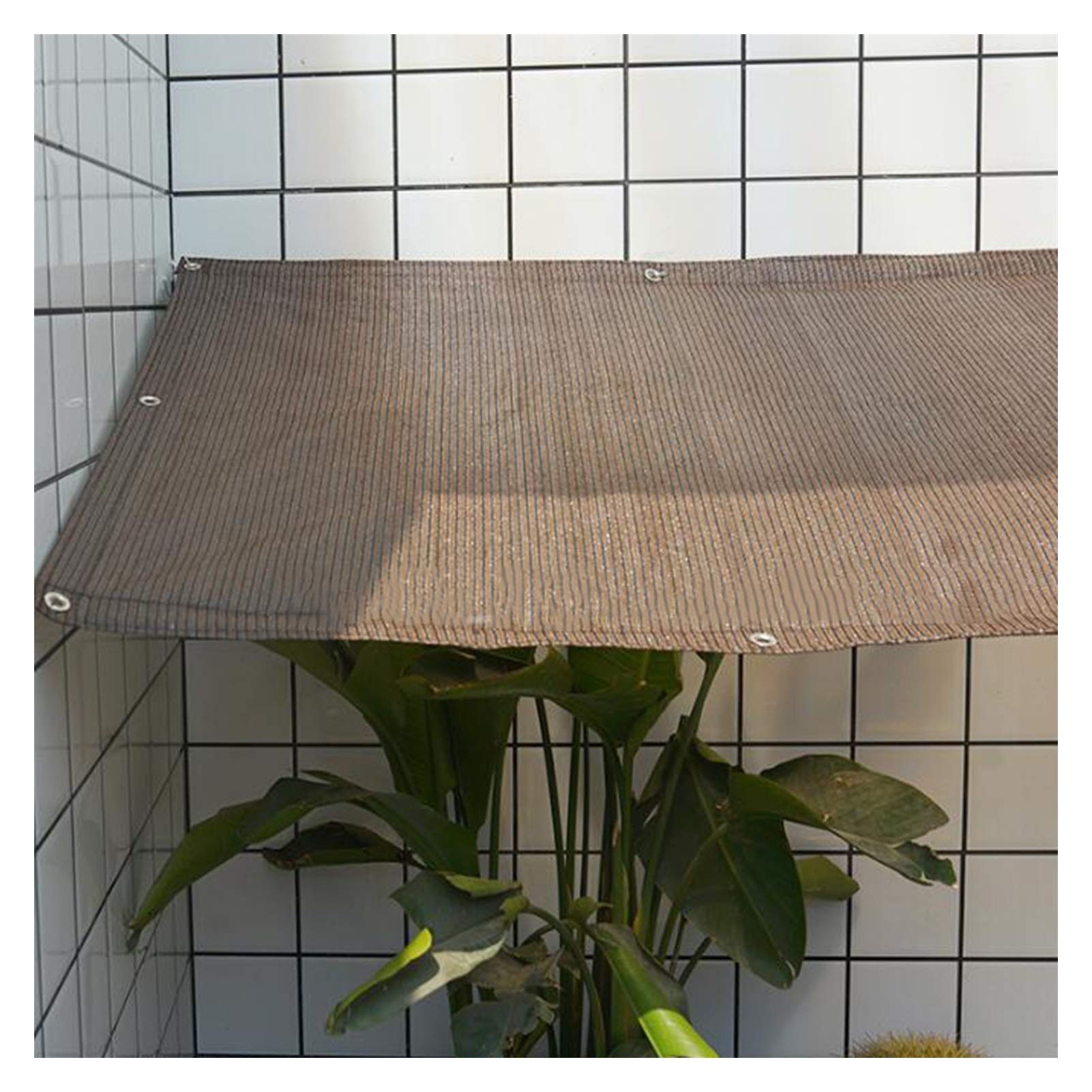 Voile d'ombrage marron 4x4m anti-UV bloquant la chaleur dehors