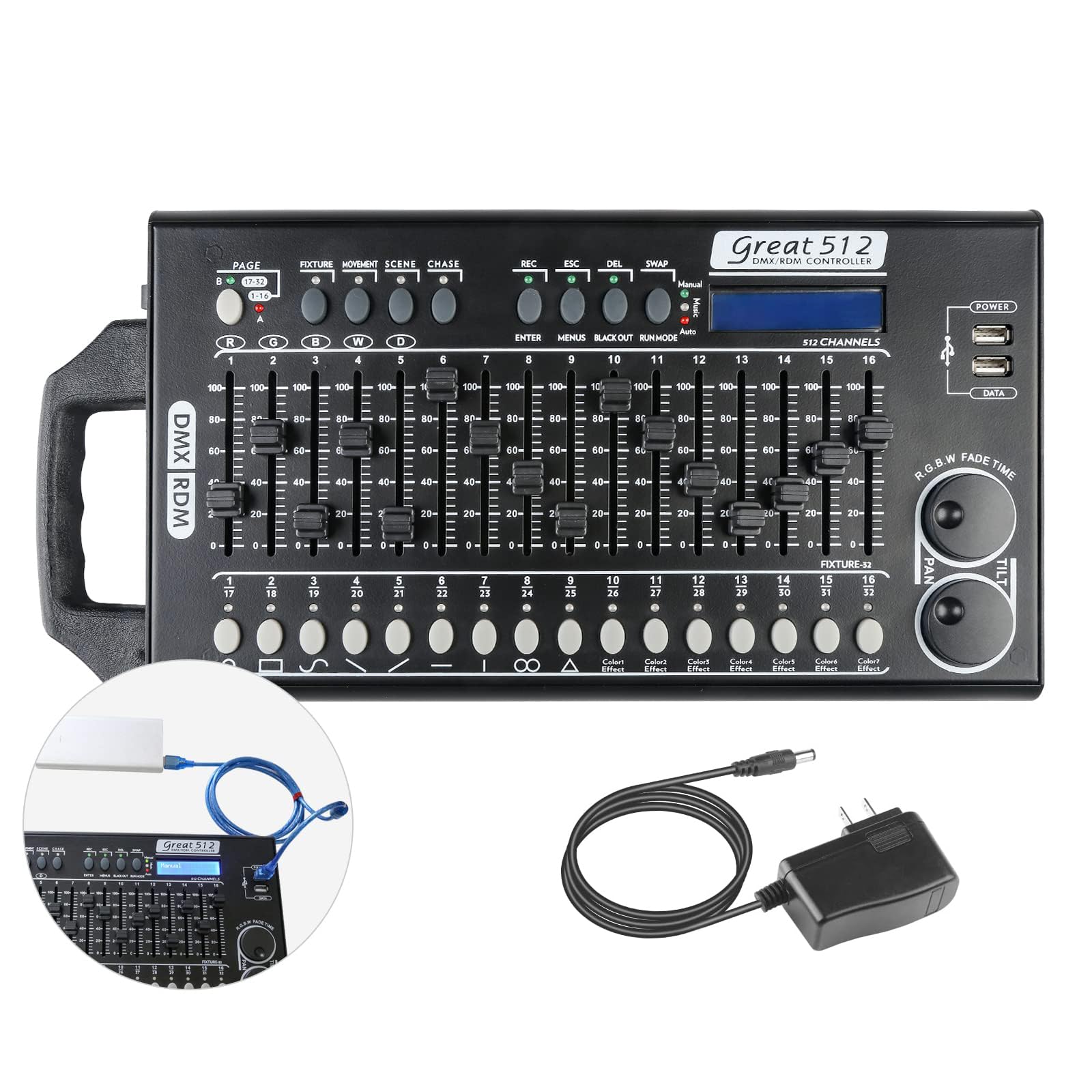 SCENESITTER NEO コントローラー　DMX512 Amazon | IMRELAX DMXコントローラー 192チャンネル DMX512