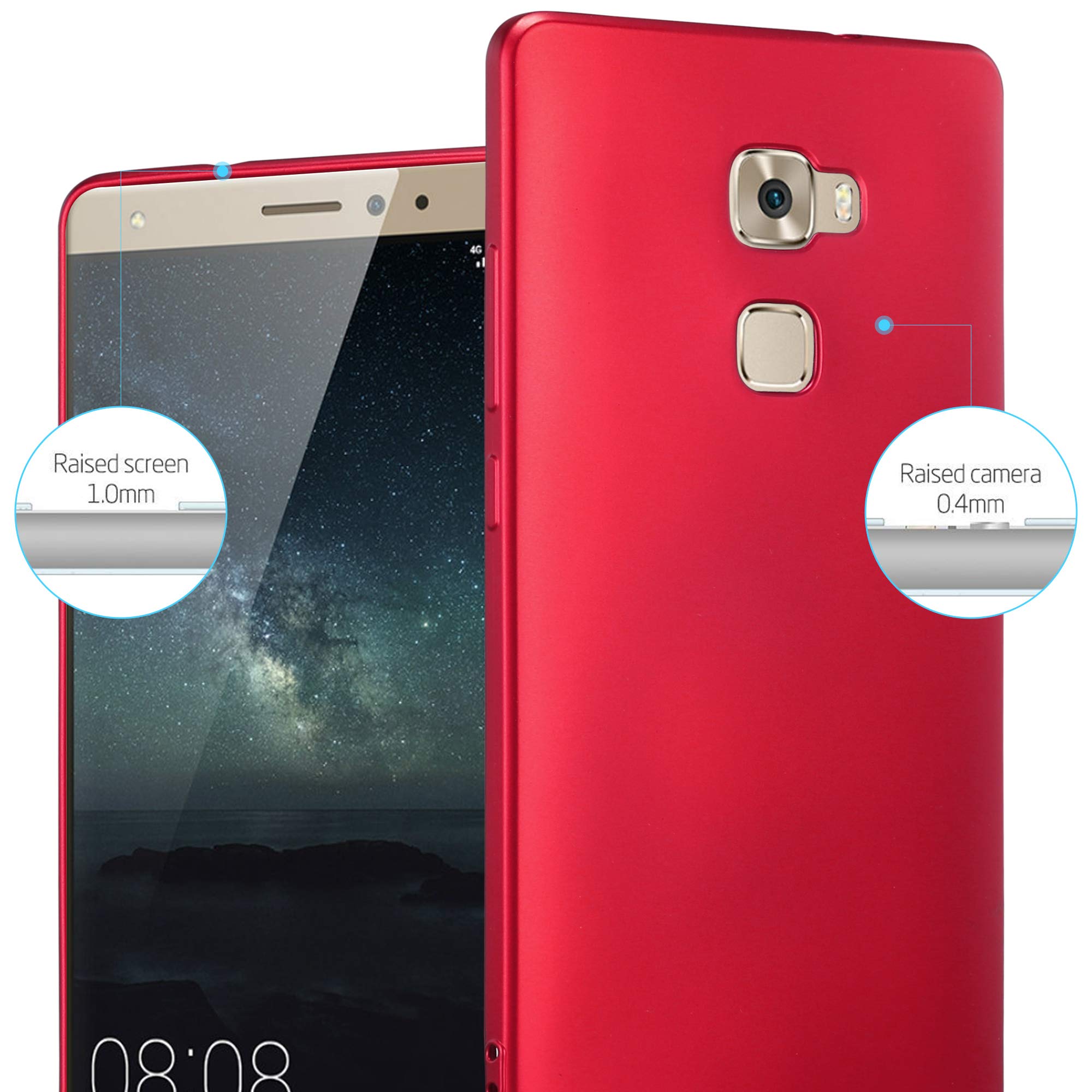 Cadorabo Cover Huawei Mate 8 Rosso | La Tua Compagna di Avventure