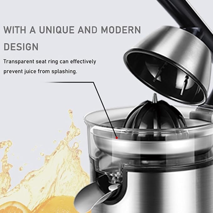 Extractor de Jugos Prensado Lento Acero Inoxidable 300W 220V miniatura 3