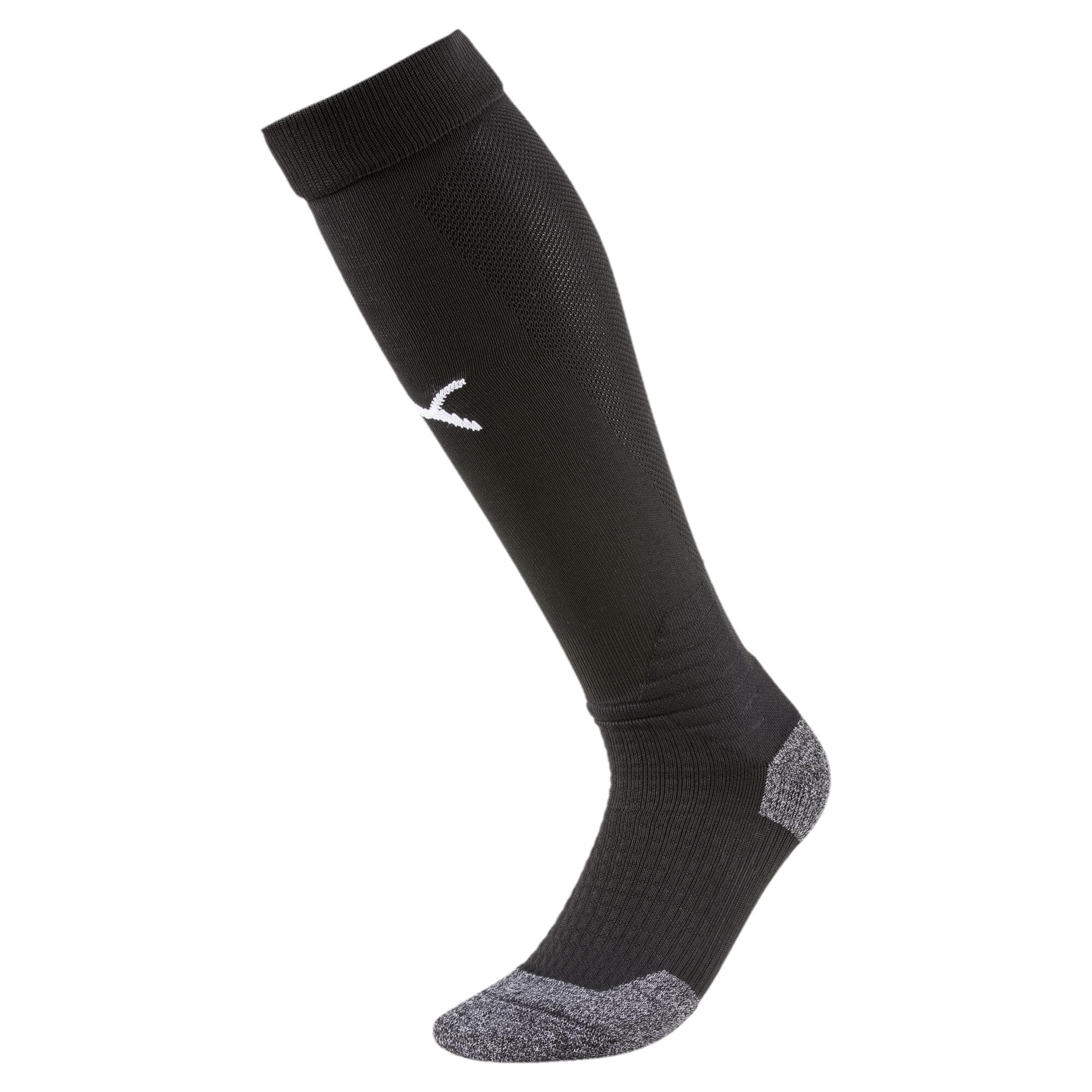 PUMA Unisex Team Liga Football Socks, Puma Black-Puma White, 1 UK