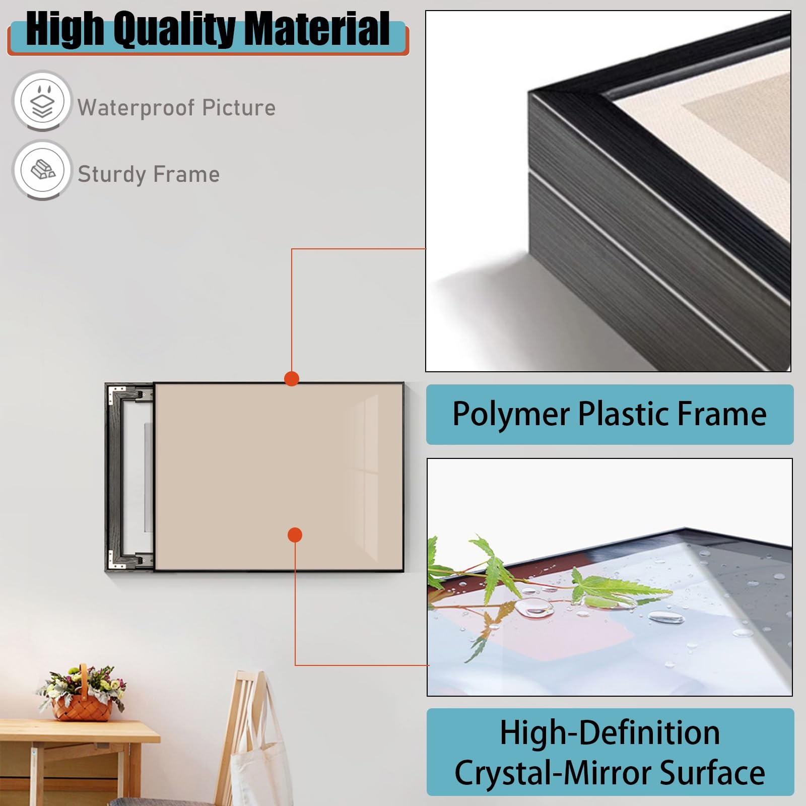 Tapa Contador Caja Débil De Electricidad Pinturas Ocultas Para Decoración Del Hogar, Pasillo Tapa Cubre Caja De Distribucion, Tapa De Caja De Contadores Electricos Empuje Derecha / Izquierda(WxH-80x60