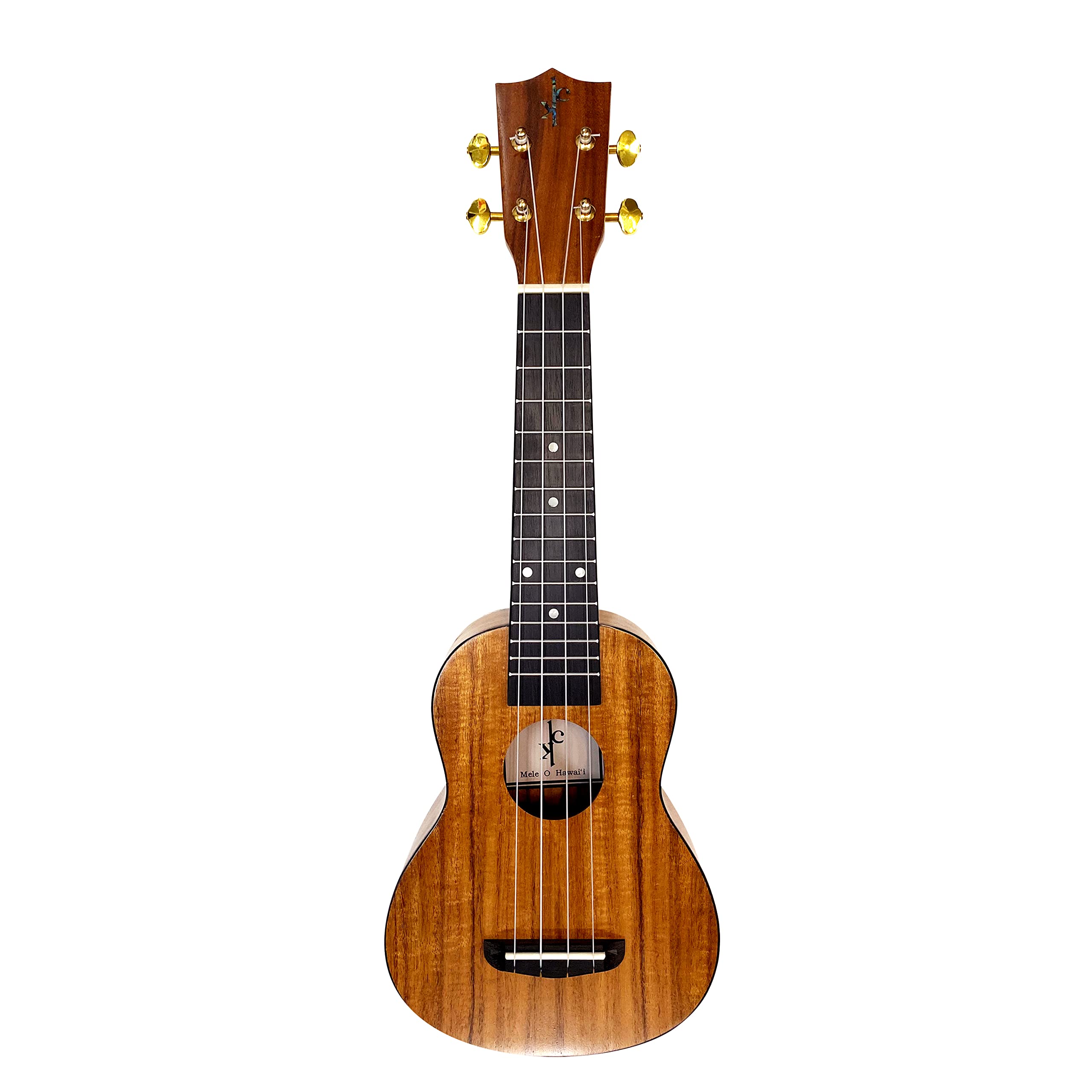 All Solid Koa Acacia Soprano 21inch Hawaiian Traditional Classic, Free Gig Bag/Box and Shipping