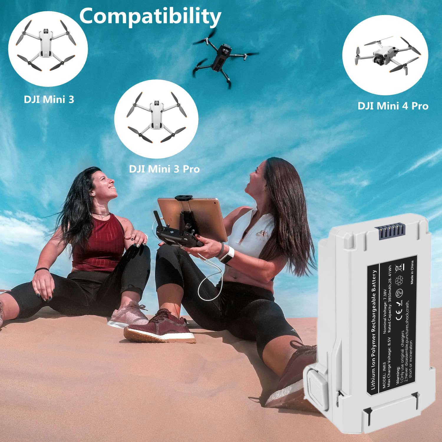 Amazon.com: Fantasyo Mini 3/Mini 4 Pro Battery Intelligent Flight
