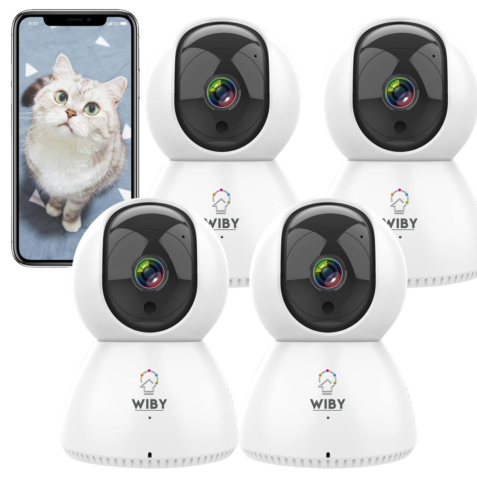 webcam interna 1080p wifi-motion detection-quattro unità