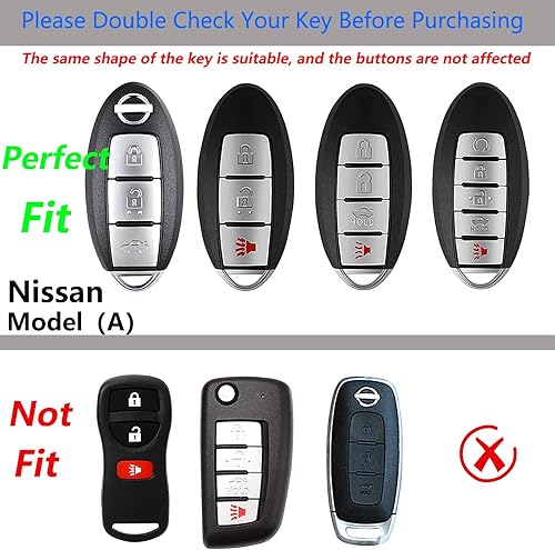Miniatura 2 de para Honda Key Fob Cover con llavero, aleación de zinc carcasa para BMW Toyota Nissan Volkswagen etc, Color de pistola y color negro