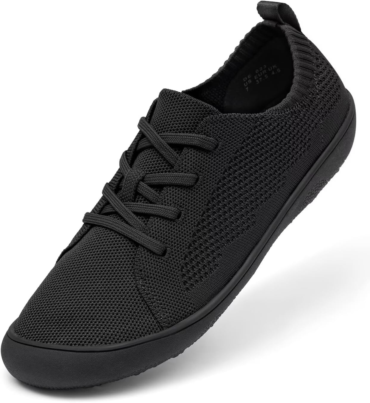 Women's Wide Toe Minimalist Barefoot Walking Shoes Comfort Low Top Knit Lace-up Sneakers Casual Outdoor Tennis Shoes - Image 3