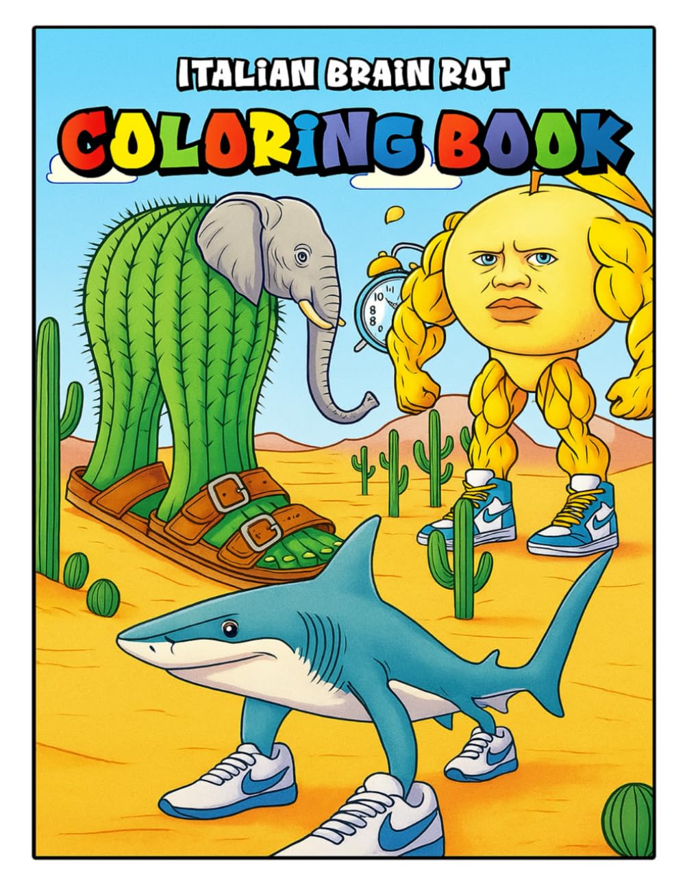 Italian Brain rot Coloring book