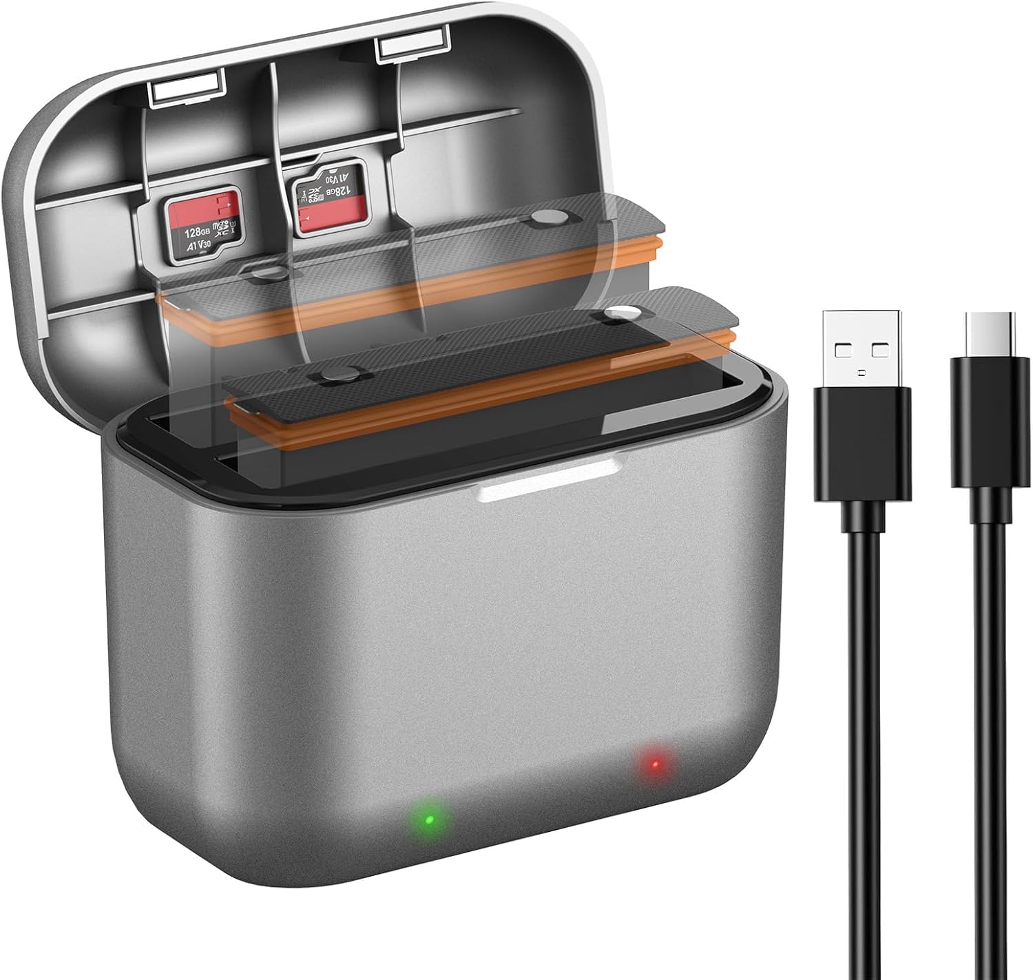 See full amazon price history chart for Hiffin Fast Battery Charger Hub for Insta 360 X3 Battery Quick Portable 2 Channel Battery Charger Storager Station with USB Power Cord and Misro SD Card Slots Hiffin Fast Battery Charger Hub for Insta 360 X3 Battery Quick Portable 2 Channel Battery Charger Storager Station with USB Power Cord and Misro SD Card Slots (B0DB8R81DC) Amazon Price History, Amazon Price Tracker
