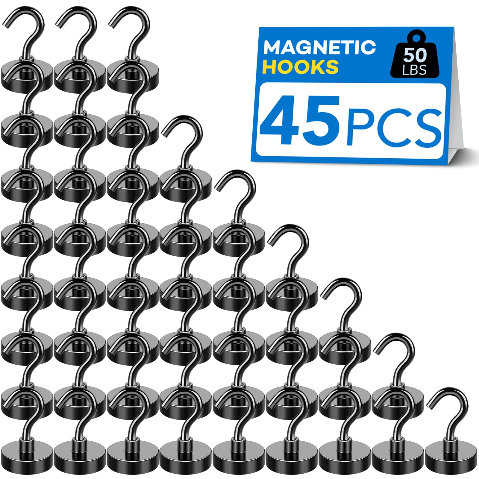 LOVIMAG Magnetic Hooks for Cruise Essentials 2026 Cabins Door 45 Pack-50LBS