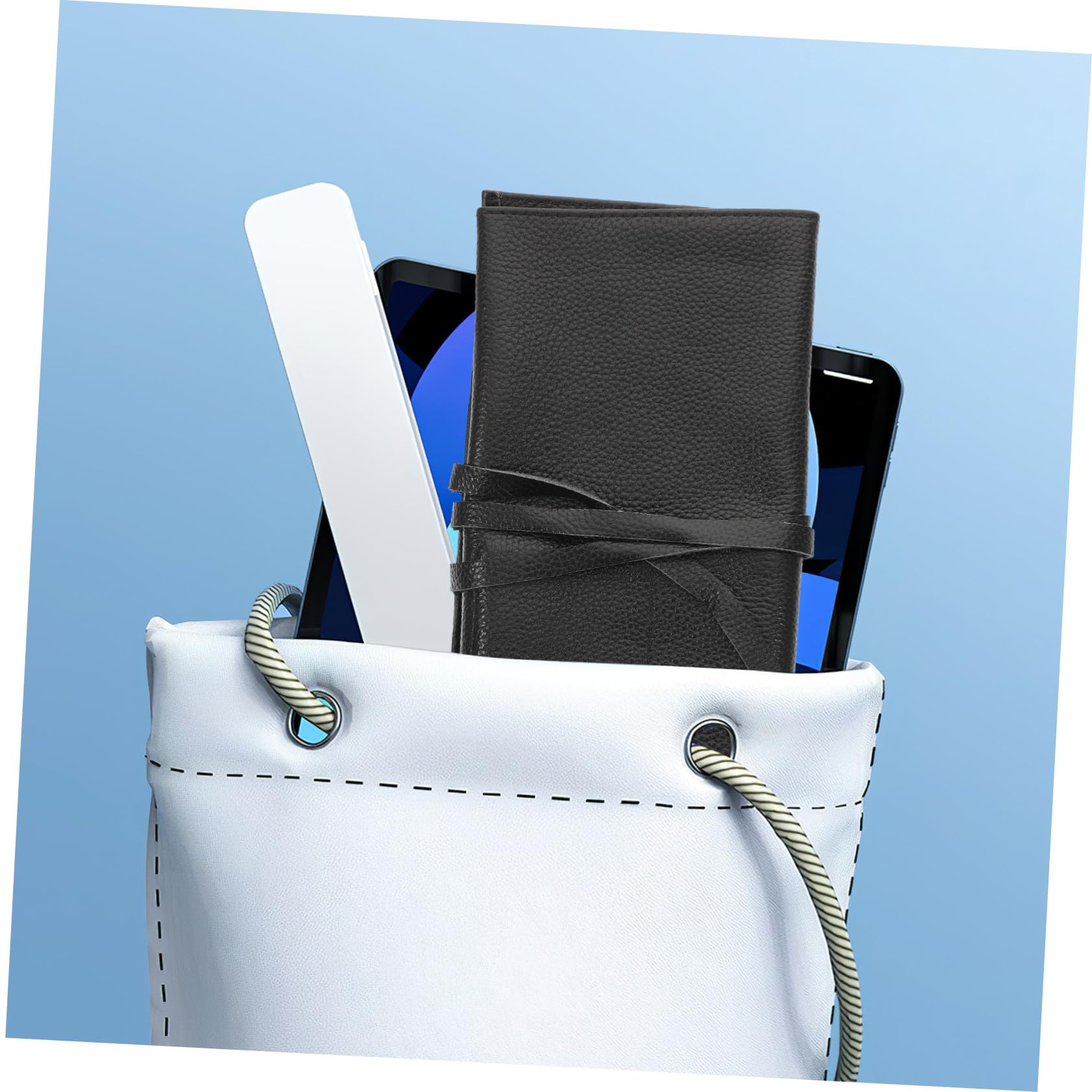 Leder Uhrentasche Tragbar Uhr Aufbewahrungstasche Reiseetui Kompakt Kratzfest für Herren Damen Schwarz