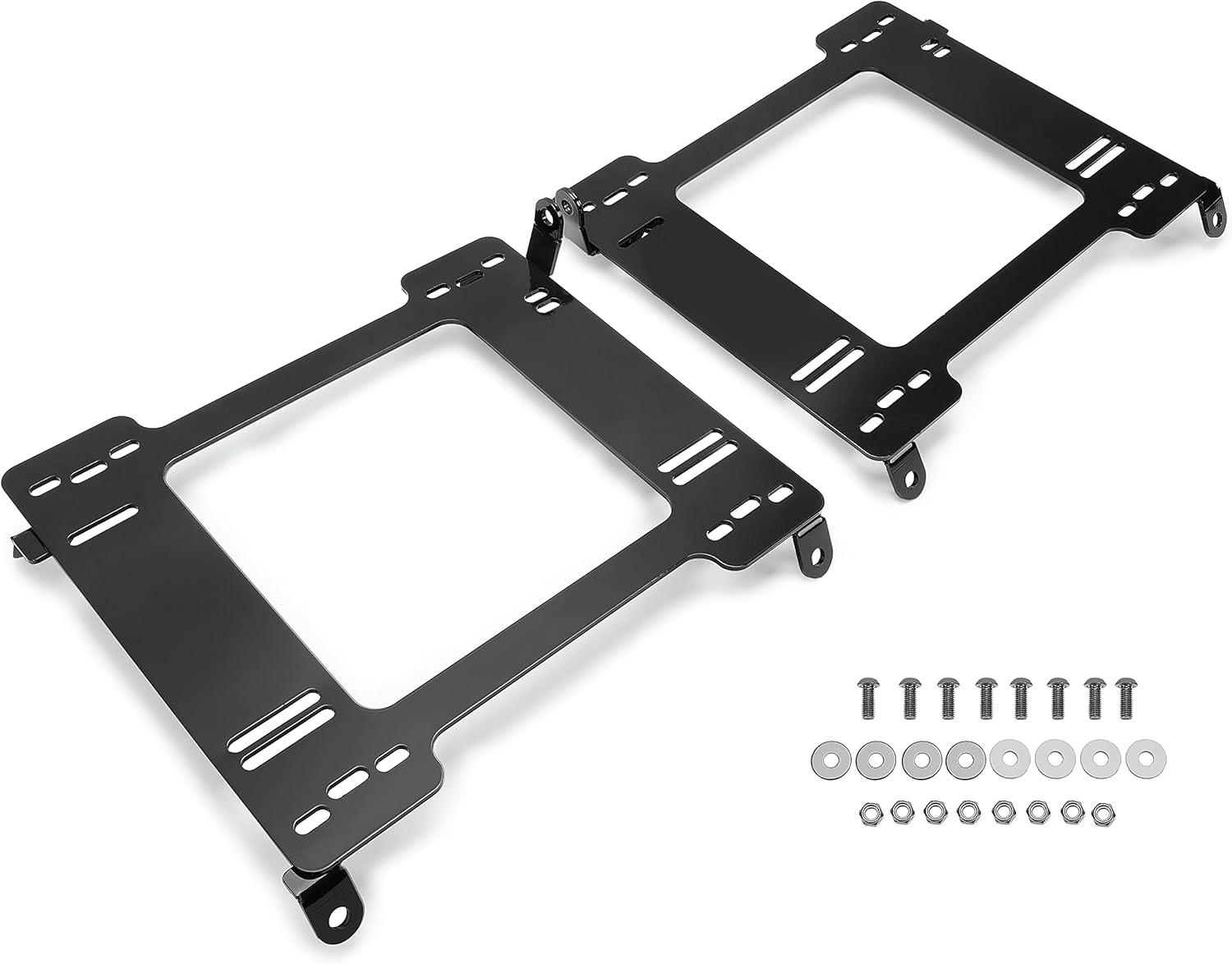 KUAFU Seat Base Brackets Adapter Compatible with 1994-2001 Acura Integra Replacement for SB031PA SB031DR Steel Powder Coated Black