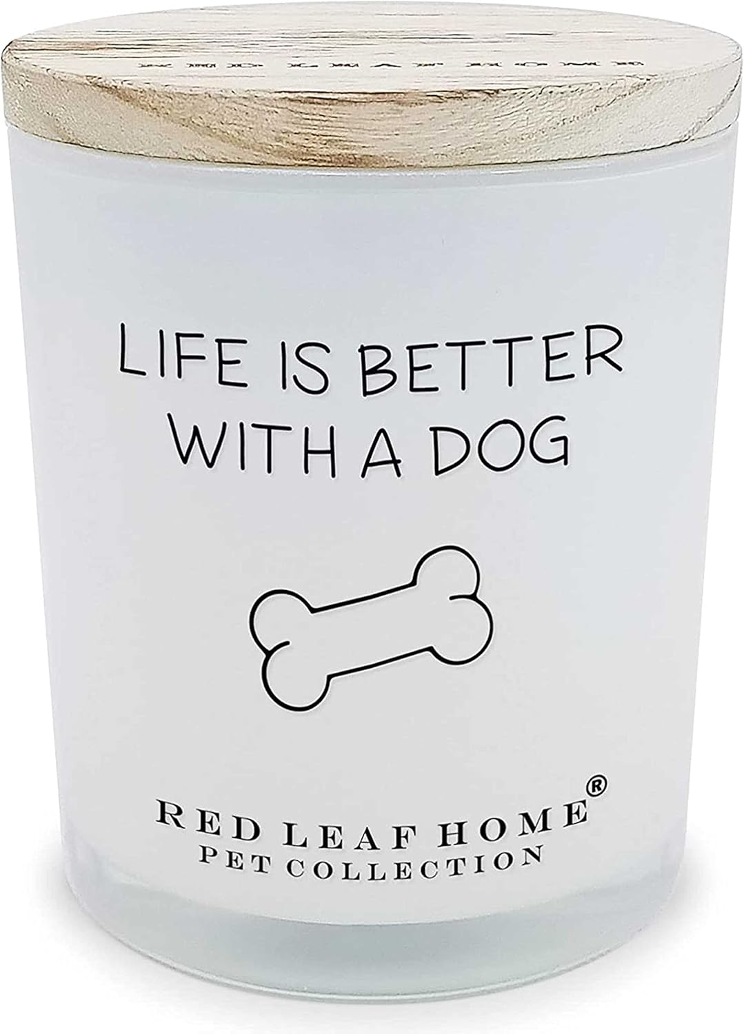 Red Leaf Home Life is Better with A Dog, Jar Candle Pet