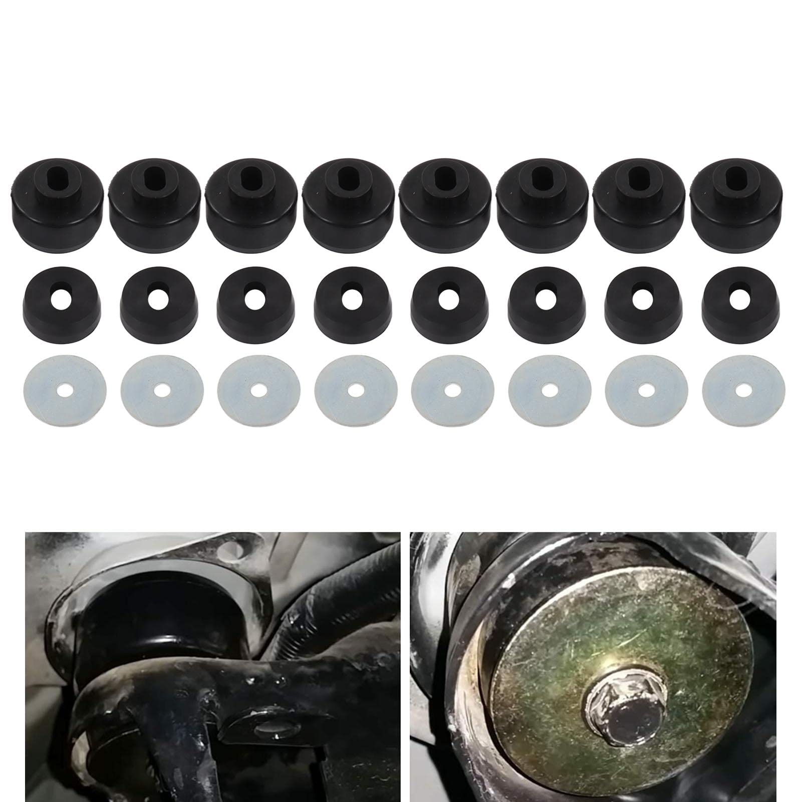 Karoseria Cab Mount Bushing Kit, 24 szt. Body Cab Mount Bushing Kit 7 141 Pickup akcesoria zamienne do Silverado 1500 2500 HD