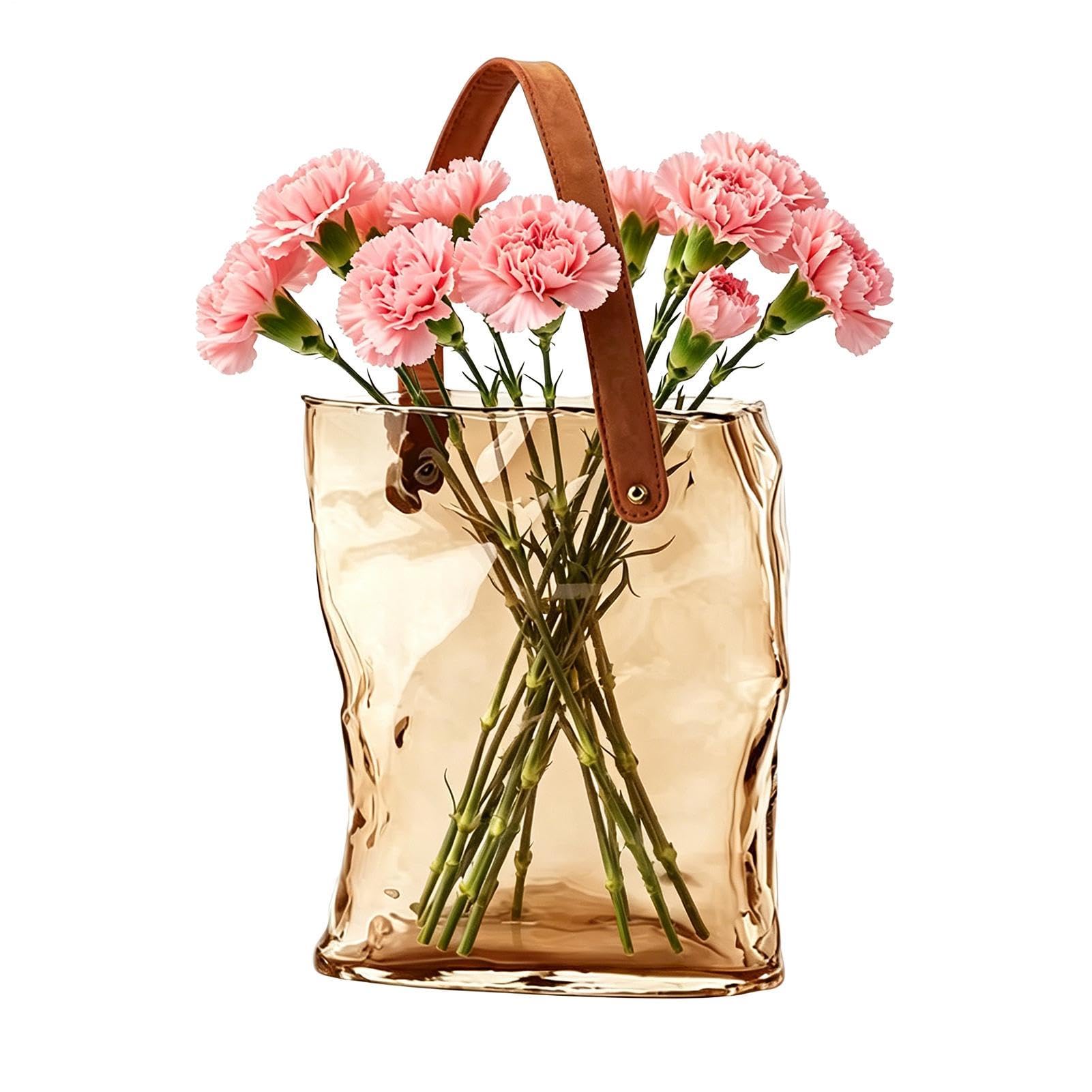 Taschenvase Moderne Wohndeko Tischdekoration | Blumengesteckhalter Vase Deko für Wohndeko Schlafzimmer Wohnzimmer Büro Landhausstil Geburtstag Einweihung Hochzeit Party