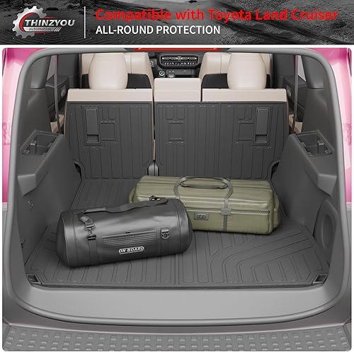 Vista 214 de Alfombrilla de carga compatible con Nissan Pathfinder 2022-2024 2025, forro de carga TPE para todo tipo de clima, accesorios Pathfinder 2023