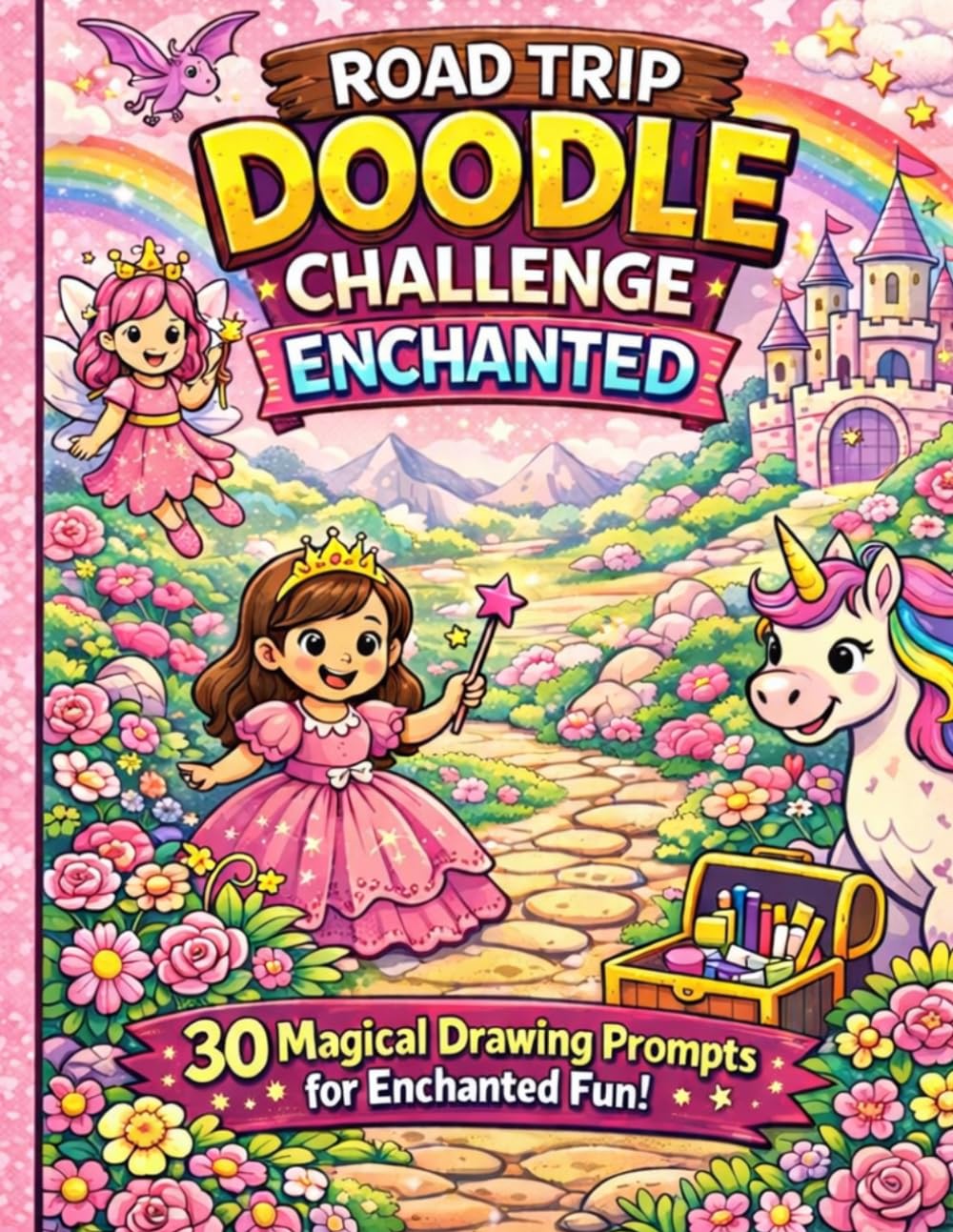 Road Trip Doodle Challenge Enchanted (Road Trip Doodle Challenge for Kids)