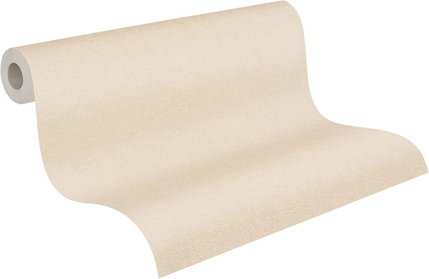 A.S. Création Terra 389254 Non-Woven Wallpaper Plain Cream Beige 10.05 m x 0.53 m Made in Germany
