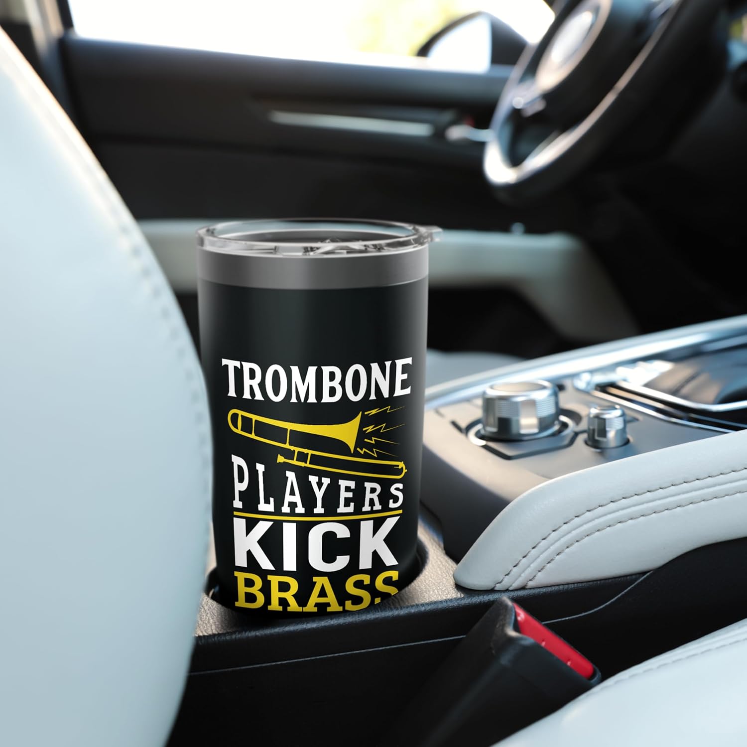 Trombone Players Kick Brass Funny Music Stainless Steel Insulated Tumbler - Image 6