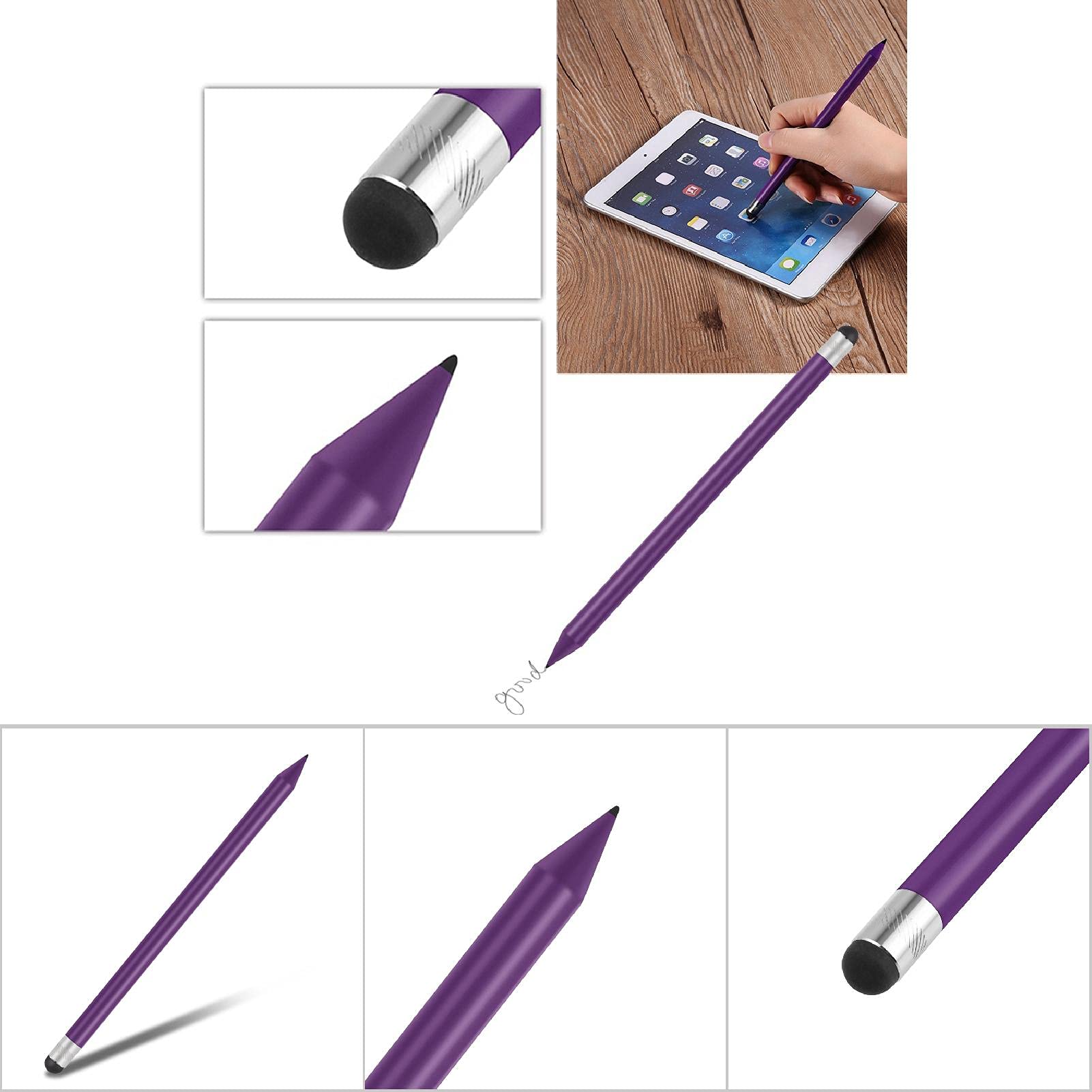 Amazon.co.jp: スタイラスタッチペン 高感度 汎用性が高い(紫の