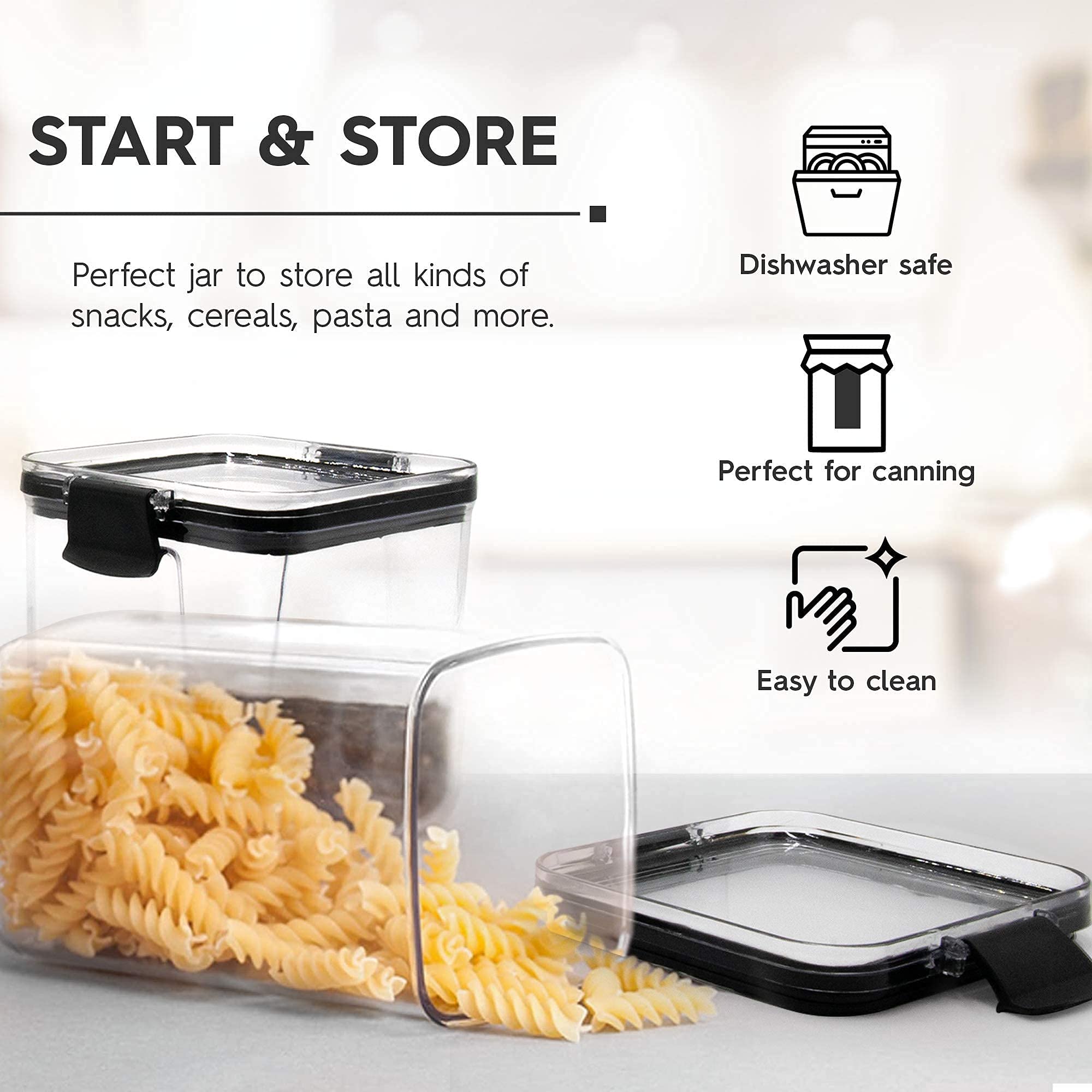 Sourdough Starter Jar Kit (68 oz Total) Reusable Sour Dough Starter